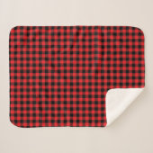 Buffalo Plaid Print Sherpa Blanket シェルパブランケット (正面(横))
