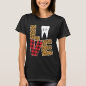 Buffalo Plaid Toothpaste & Tooth Dentist Valentine Tシャツ (正面)