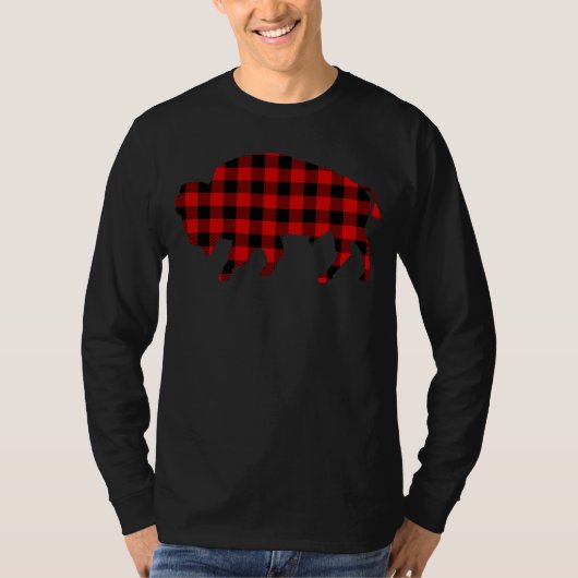 Buffalo Red Buffalo Plaid Tamaraw Matching Family Tシャツ (正面)