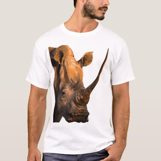 Buffalo Safari T-Shirt – Cotton Graphic Tシャツ (正面)
