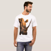 Buffalo Safari T-Shirt – Cotton Graphic Tシャツ (正面フル)