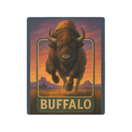 Buffalo Sign メタルプリント
