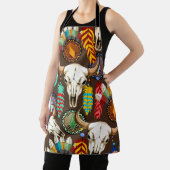 Buffalo Skull Native American Emblem エプロン (インサイチュ)