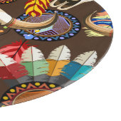 Buffalo Skull Native American Emblem カッティングボード (角)