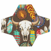 Buffalo Skull Native American Emblem サッカーボール (フラット)