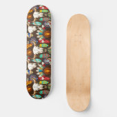 Buffalo Skull Native American Emblem スケートボード (正面)