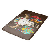 Buffalo Skull Native American Emblem バスマット (アングル)