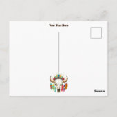 Buffalo Skull Native American Emblem ポストカード (裏面)