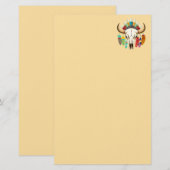 Buffalo Skull Native American Emblem 便箋 (正面/裏面)