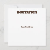 Buffalo Skull Native American Emblem 招待状 (裏面)