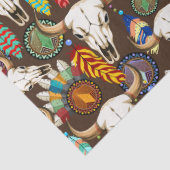 Buffalo Skull Native American Emblem 薄葉紙 (詳細)