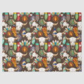 Buffalo Skull Native American Emblem 薄葉紙 (正面)