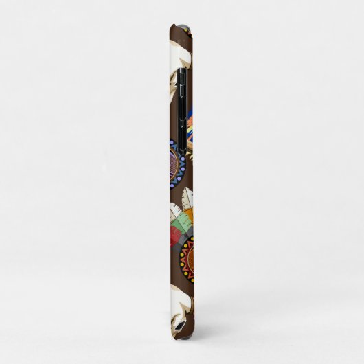 Buffalo Skull Native American Emblem Case-Mate iPhoneケース (裏面/左)