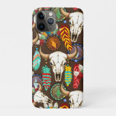 Buffalo Skull Native American Emblem Case-Mate iPhoneケース (裏)