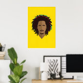 Buffalo Soldier Inspired Original Icon Design ポスター (ホームオフィス)