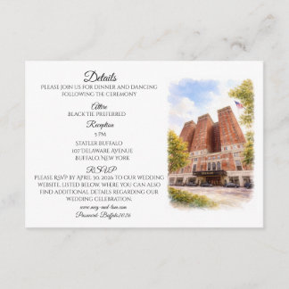 Buffalo Statler Details Invitation Insert エンクロージャーカード