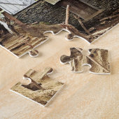 Buffalo transport, Everest trail views - Nepal ジグソーパズル (側面)