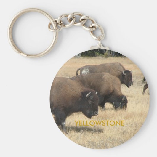 Buffalo Yellowstone Keychain キーホルダー (正面)