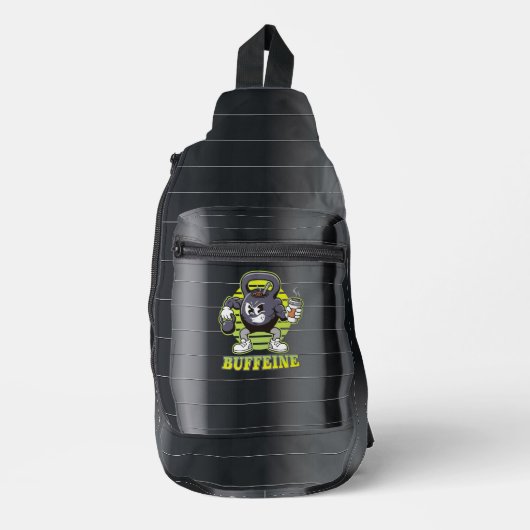 Buffeline Gym Kettlebell Character Duffel Bag スリングバッグ (正面)