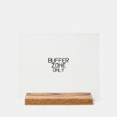 Buffer Zone Only Minimalist Technical Desk Name  アクリルサイン (正面)