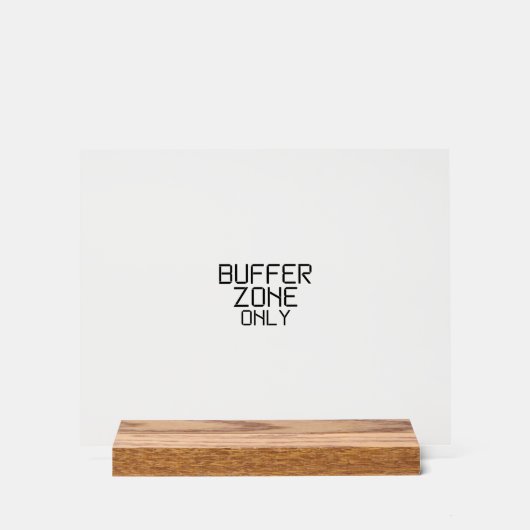 Buffer Zone Only Minimalist Technical Desk Name  アクリルサイン (正面)