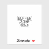 Buffer Zone Only Minimalist Technical Laptop Skin シール (シート)