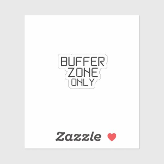 Buffer Zone Only Minimalist Technical Laptop Skin シール (シート)