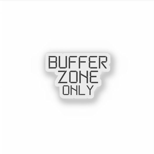Buffer Zone Only Minimalist Technical Laptop Skin シール (正面)