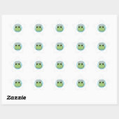Buffering Frog Sticker Cute Blank Frog Meme Kawaii 星シール (シート)