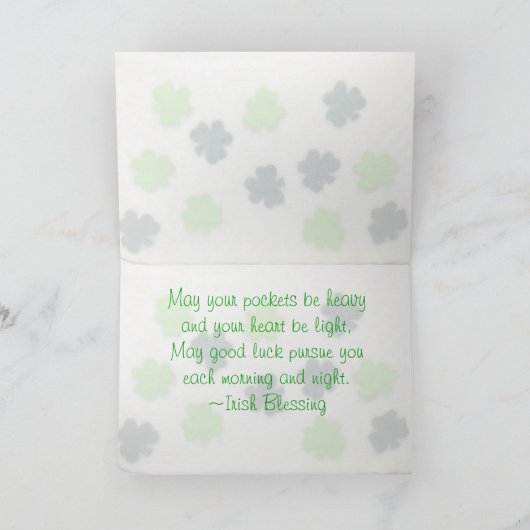 Buffington The Cat - St. Patrick's Day Card カード (内部)