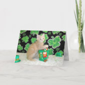 Buffington The Cat - St. Patrick's Day Card カード (正面)