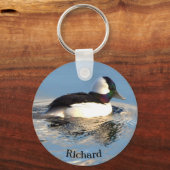 Bufflehead Duck Keychain キーホルダー (裏面)