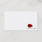 Bug女性テレホンカード コーリングカード (裏面)