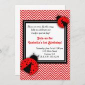 Bug女性パーティの招待状 招待状 (正面/裏面)