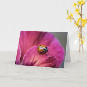 Bug女性 カード (黄色い花)