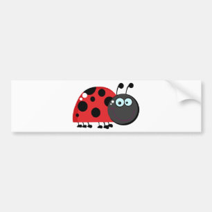 Bug明るく赤い女性 バンパーステッカー