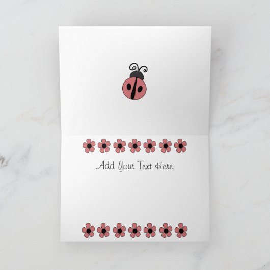 Bug Birthday女性 カード (内部)