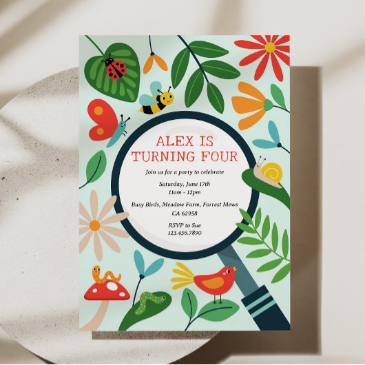 Bug Birthday Partyへの招待 招待状