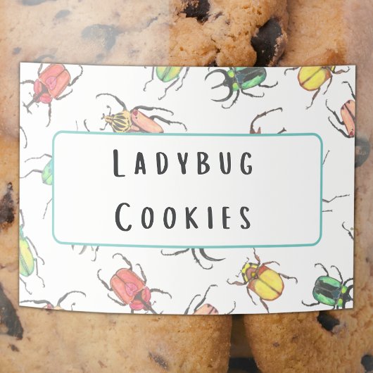 Bug Birthday Party Food Labels フードラベル