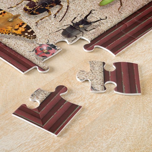 Bug Collection Insects Fun Entomology ジグソーパズル (側面)