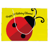 Bug Cute女性第1誕生会 ラージペーパーバッグ (裏面)