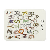 Bug Decor – バグアルファベット子供へ マグネット (横)