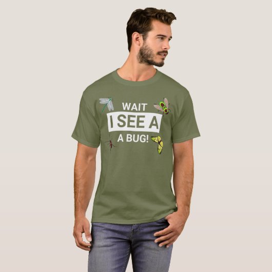 Bug Entomology Entomologistをおもしろい見る Tシャツ (正面フル)