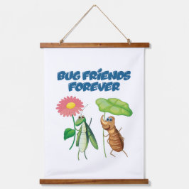 Bug Friends Forever 吊り下げ型タペストリー