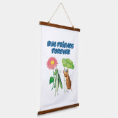 Bug Friends Forever 吊り下げ型タペストリー (傾斜あり)