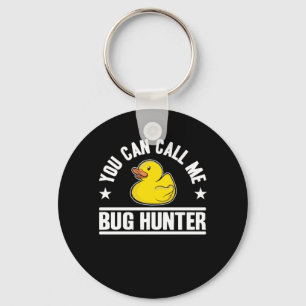 Bug Hunter Rubber おもしろい Duck Programmingと呼ぶ キーホルダー