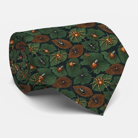 Bug, Insect & Arachnid Pattern Custom Necktie ネクタイ (ロール)