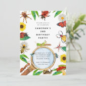 Bug Insect Boy Birthday Invitation 招待状 (スタンド正面)