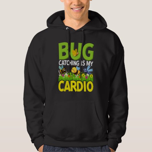Bug  Insect Science  Bug Catching is my Cardio  4 パーカ (正面)