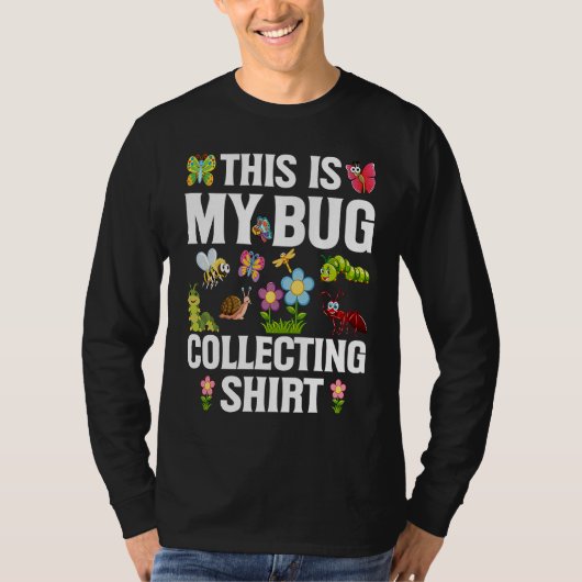 Bug Insect Science This is My Bug Collecting Outf Tシャツ (正面)